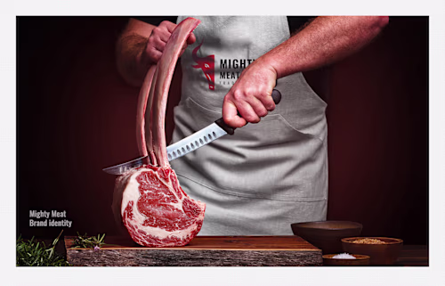 Mighty Meat Trading Brand Identity :: Behance