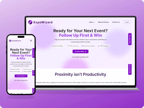ExpoWizard - B2B SaaS Website Design & Development