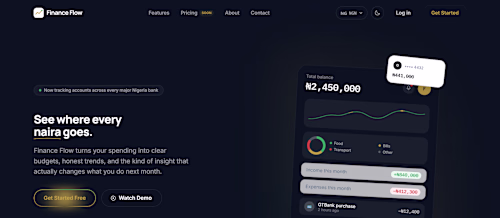 FinanceFlow is a personal finance