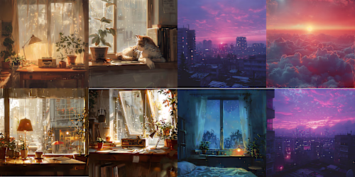 lofi album cover
cozy, warm /