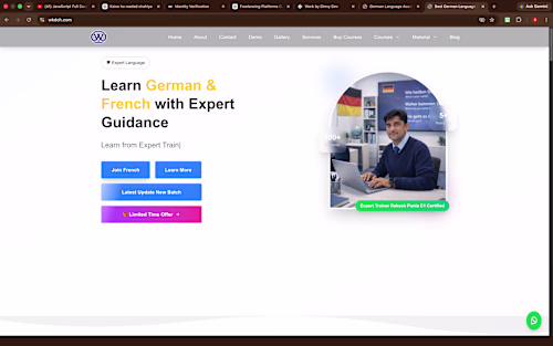 German Language Academy website developed