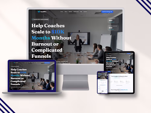 High-Converting Coaching Landing Page &
