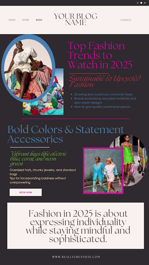 Creative Writing Sample – Blog Post on Modern Fashion Trends