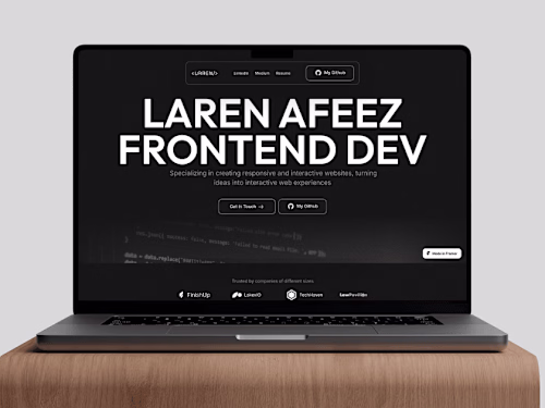 Website Portfolio - Figma To Framer Development