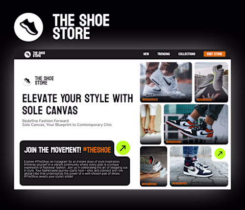 THE SHOE STORE | Hero section design | figma :: Behance