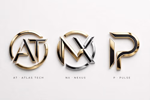 Luxury Phone Brand Logo | Premium Monogram | Tech Logo Design