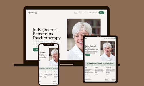 Modern and professionally designed website