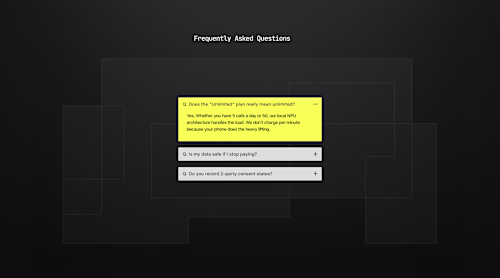 I think this is my best faq section design so far