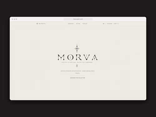 MORVA: Brand Identity & Next.js