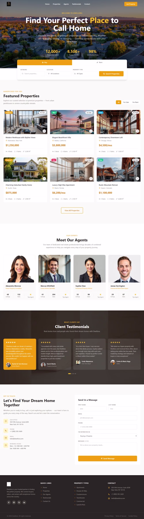 Wix - Real Estate Website