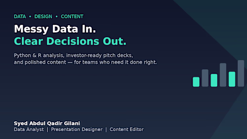 Messy Data In. Clearer Decisions