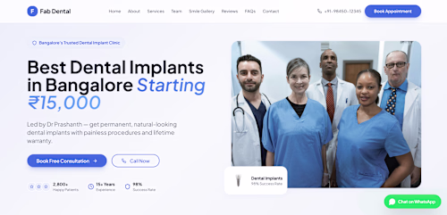 dental website