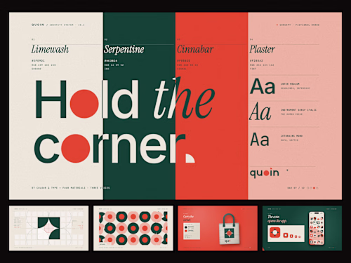 Quoin: A Brand Identity Built From a Grid, in Motion
