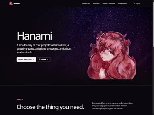 Hanami Discord Bot