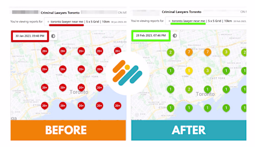 Local SEO Proof - Criminal Lawyer Based in Toronto, Canada