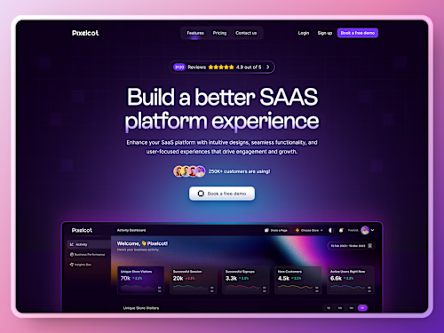 SaaS Landing Page Design