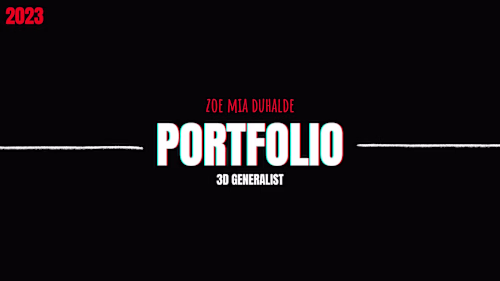 3D PORTFOLIO on Behance