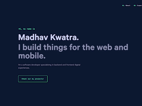 Portfolio Website