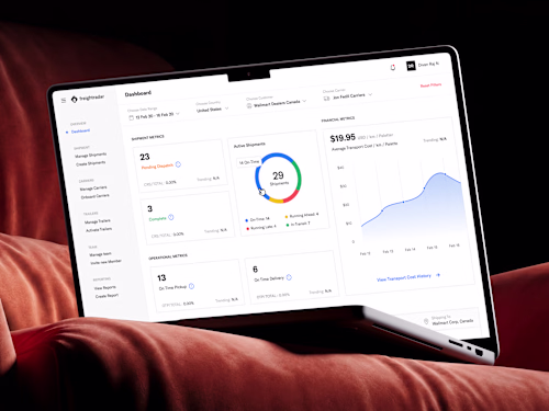 FreightRadar Logistics Web Application Dashboard Redesign