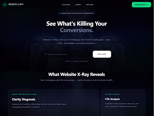 𝗪𝗲𝗯𝘀𝗶𝘁𝗲 𝗫-𝗥𝗮𝘆 𝗗𝗶𝗮𝗴𝗻𝗼𝘀𝘁𝗶𝗰 𝗟𝗮𝗯
I design