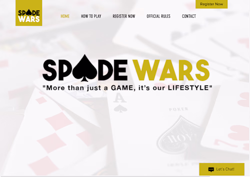 Spade Wars: Web Design