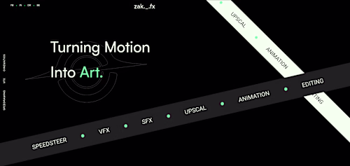 Website for zak._.fx, done professionally