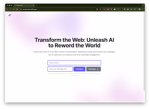 PhraseCraft: Revolutionize your web presence with AI-driven cont