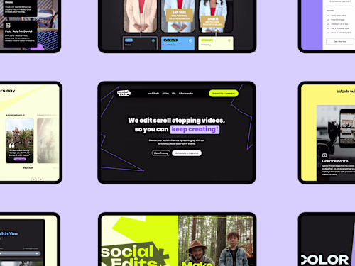 Social Edits · UX/UI & Webflow