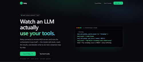 Relay – Web-Based MCP Host