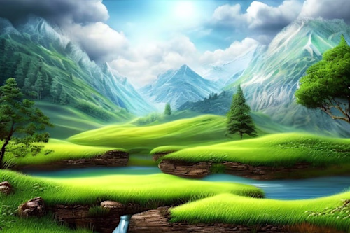 I will create flat landscape