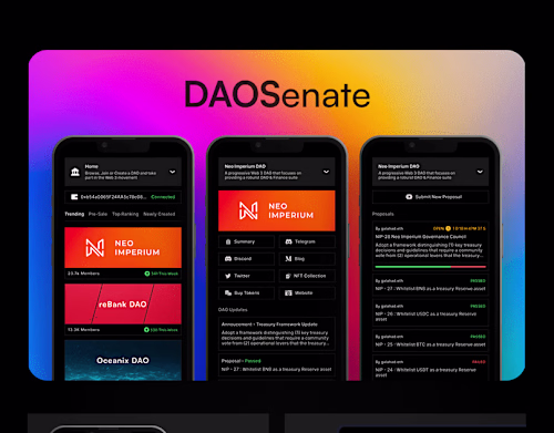 DAOSenate App :: Behance