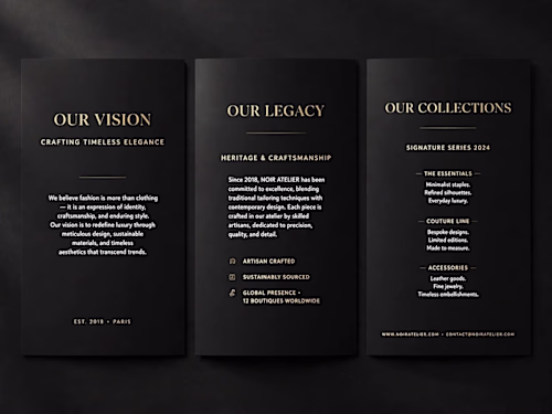 Luxury Business Profile Design - Premium Identity