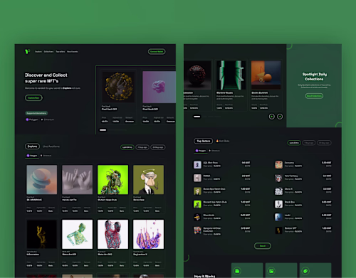 NFT Market place Landing page