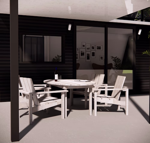 A Container House Rendering Project