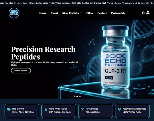 Designed a sleek, conversion-focused peptide