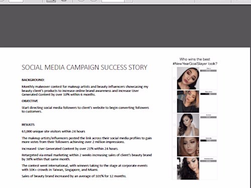 Social Media Conversion Campaign