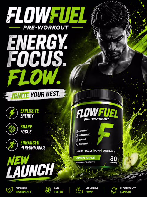 FlowFuel Pre-Workout Launch Reel