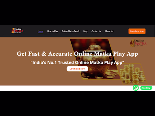 Landing Page for Online Matka Play App (WordPress)