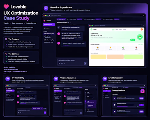 CLOSING LOVABLE'S VISIBILITY GAP
Independent UX