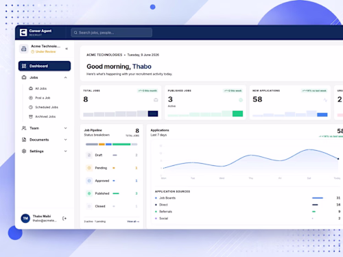 CareerAgent — AI Recruiter Dashboard Frontend