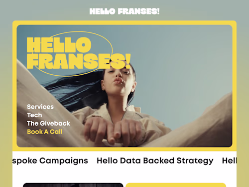 Bespoke, eye-catching and fun website