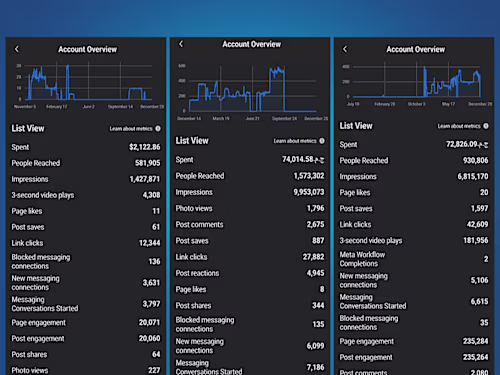 previous results of my ad campaigns 