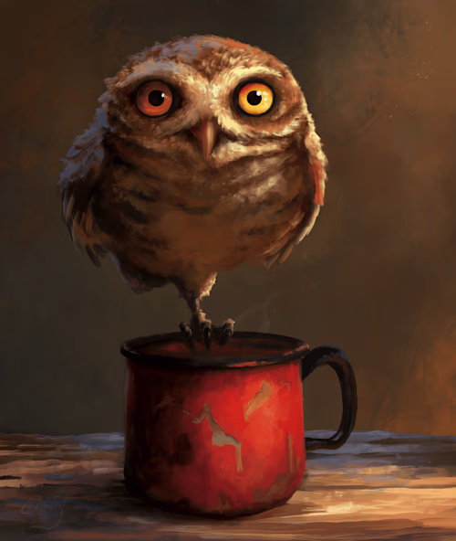 Stories of Coffee and Owls - “The Burrowing Owl's Mug”