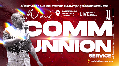 Communion Service flier for live