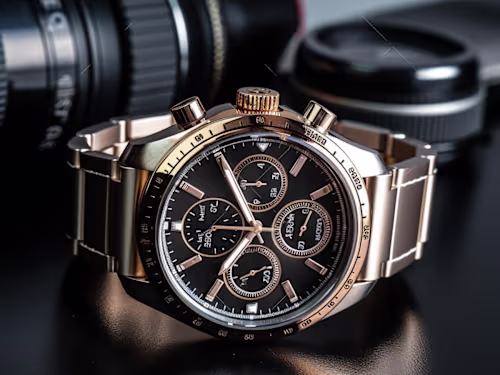 Luxury wristwatch rendering and product animation