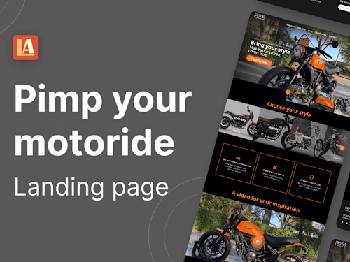 Developing Webflow landing page for Pimp my ride