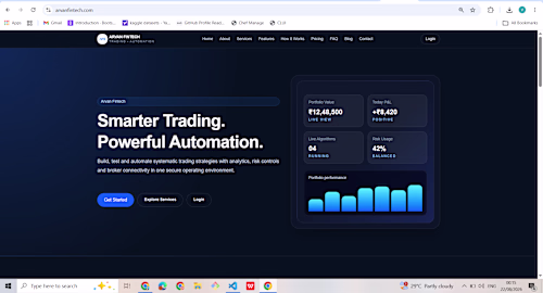 Algorithmic Trading & Automation Platform

A