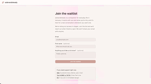 sobrandsteady is an AI companion