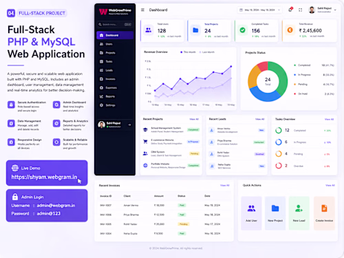 Full-Stack PHP & MySQL Web