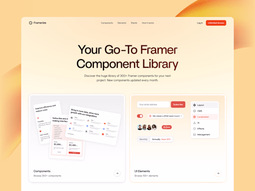 Framerize / Framer Design & Development